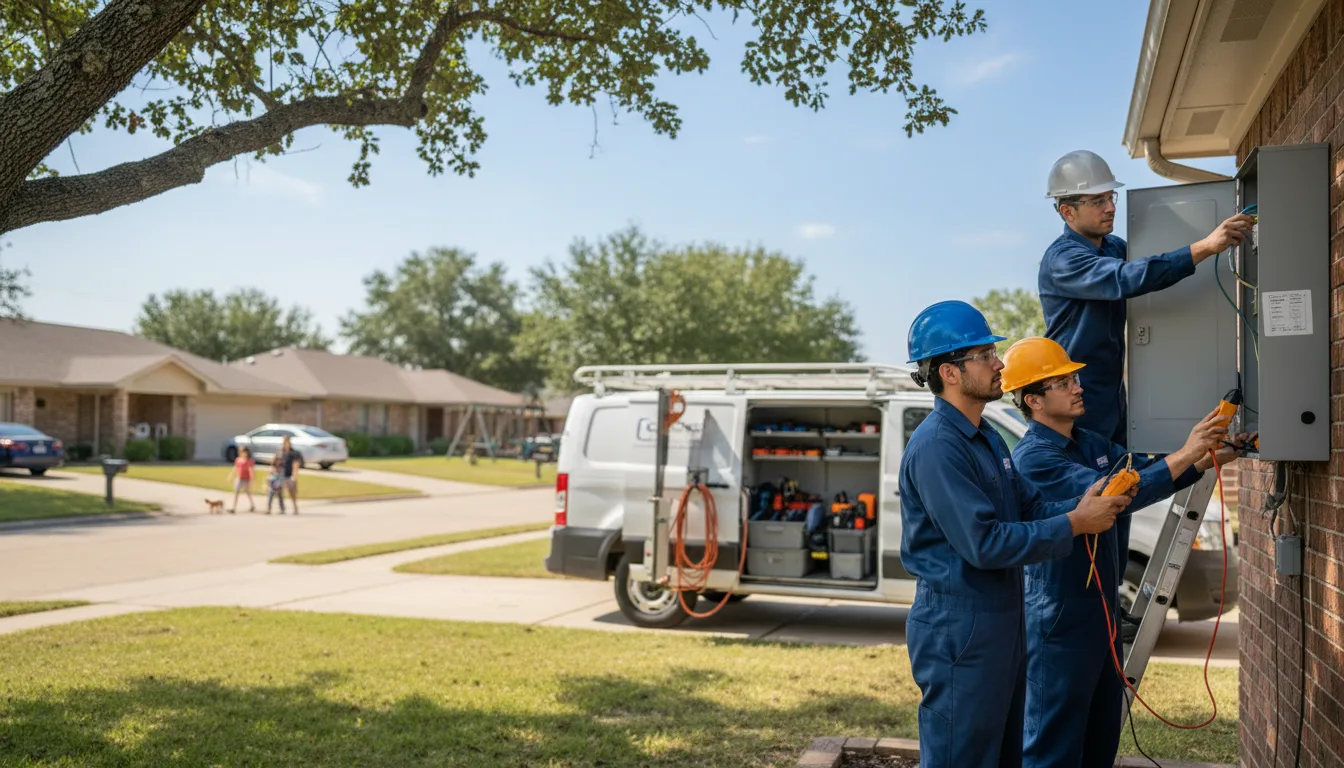 Certified electrician providing emergency electrical services in Fay, OK